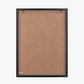 Natural Canvas with Black Stripe Pattern and Black Frame