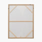 Black and Cream Abstract Canvas with Natural Frame