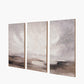 S/3 Grey and Neutrals Abstract Landscape Canvases