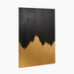 Black and Gold Abstract  Frameless Canvas