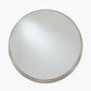 Grey Oak Wood Veneer Deep Edge Round Wall Mirror Large