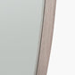 Grey Oak Wood Veneer Teardrop Shaped Wall Mirror