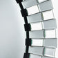 Mirrored Glass Tile Round Wall Mirror