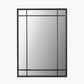 Antique Bronze Metal Rectangular Wall Mirror