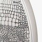 Antique Silver Metal Round Wall Mirror