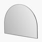Black Metal Slim Frame Wide Arch Wall Mirror