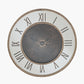Antique Gold Wood and Geo Print Mirror Wall Clock
