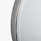 Brushed Silver Metal Round Wall Clock