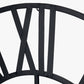 Black Metal Large Round Wall Clock