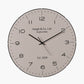 Cream and Black Dome Glass Wall Clock