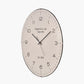 Cream and Black Dome Glass Wall Clock