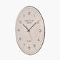 Cream and Black Dome Glass Wall Clock