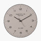 Cream and Black Dome Glass Wall Clock