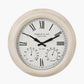 Antique Effect Gold Brushed Cream Indoor Outdoor Wall Clock