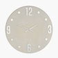 Cool Grey and Silver Metal Retro Wall Clock