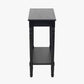 Heritage Black Pine Wood Console Table