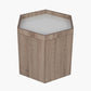 Oslo Natural and White Wood Hexagonal Storage Box Small