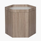 Oslo Natural and White Wood Hexagonal Storage Box Small
