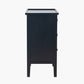 Chelmsford Satin Black Pine Wood 3 Drawer Unit