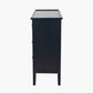 Chelmsford Satin Black Pine Wood 4 Drawer Unit