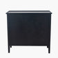 Chelmsford Satin Black Pine Wood 4 Drawer Unit