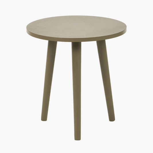 Croft Olive Pine Wood Side Table