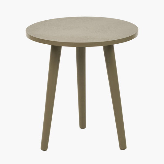 Croft Olive Pine Wood Side Table