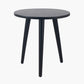 Chelmsford Satin Black Pine Wood Side Table