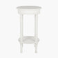 Heritage Elizabeth White Pine Wood Round Accent Table
