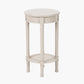 Heritage Putty Pine Wood Round Accent Table
