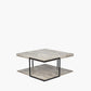 Jersey Concrete Effect Wood Veneer and Black Metal Coffee Table