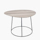 Minato White Oak Veneer and Black Metal Leg Side Table