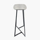 Ukiah Grey Oak Veneer and Black Metal Console Table