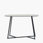Ukiah Grey Oak Veneer and Black Metal Console Table