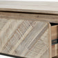 Marca Sand Wash Acacia Wood and Black Metal 2 Drawer Coffee Table