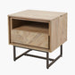 Marca Sand Wash Acacia Wood 1 Drawer 1 Shelf Unit