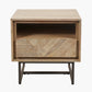Marca Sand Wash Acacia Wood 1 Drawer 1 Shelf Unit