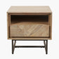 Marca Sand Wash Acacia Wood 1 Drawer 1 Shelf Unit