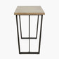 Marca Sand Wash Acacia Wood and Black Metal Bar Table
