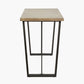 Marca Sand Wash Acacia Wood and Black Metal Bar Table