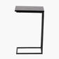 Soho Black Ash Veneer and Black Metal Supper Side Table