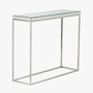 Elysee Mirrored Glass and Silver Metal Console Table