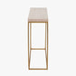 Madison Beige Granite and Burnished Gold Metal Console Table