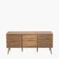 Larvik Natural Eucalyptus Wood 2 Door 2 Drawer Sideboard