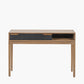 Gio Black and Natural Acacia Wood 1 Drawer Console Table