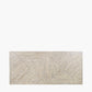 Marca Sand Wash Acacia Wood and Black Metal 8 Seater Dining Table