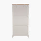 Fairford Parchment White Pine and Oak Wood 5 Shelf Unit