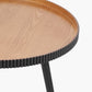 Hammond Natural and Black Pine Wood Coffee Table