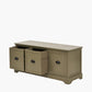 Croft Olive Pine Wood 3 Drawer Unit