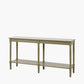 Heritage Olive Pine Wood Large Console Table